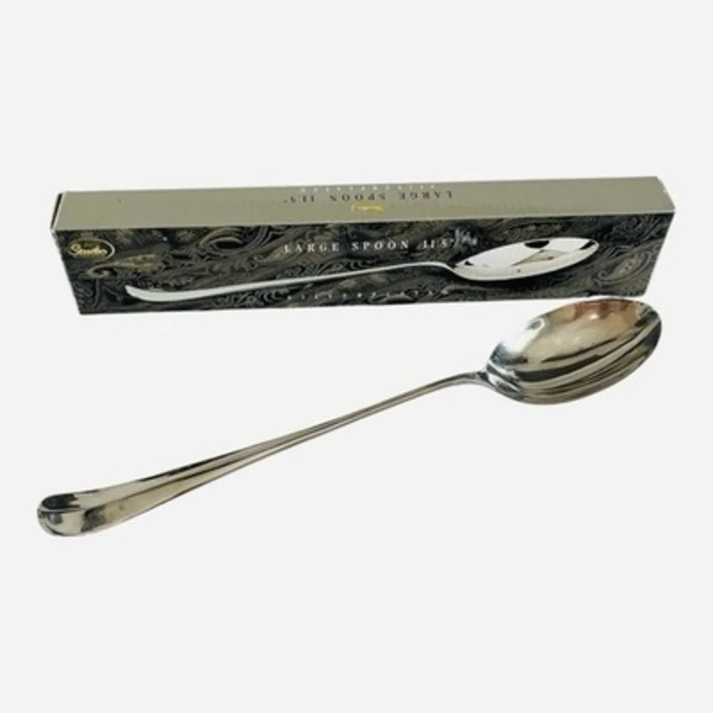 Vintage Studio Silversmiths Silver Plated Kings Pattern Large Spoon 11.5
